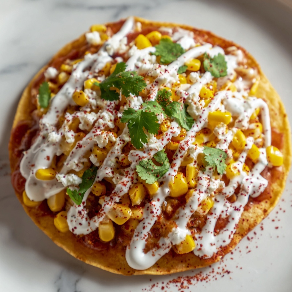 Mexican Street Corn Tostadas Recipe - Recipe Image