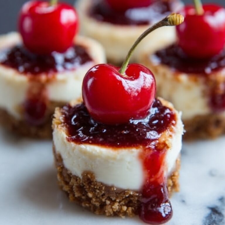 Mini Cherry Cheesecake Bites Recipe
