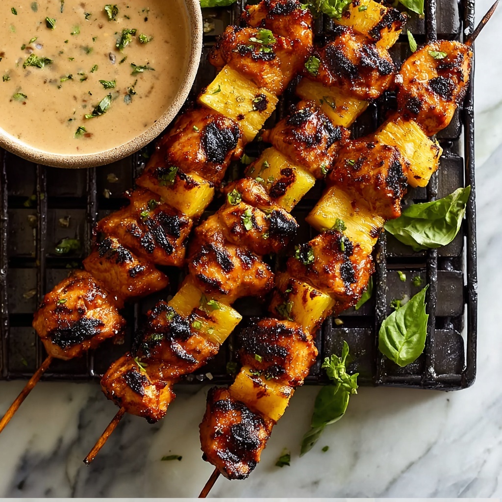 Chipotle Pineapple Bang Bang Chicken Skewers Recipe - Recipe Image
