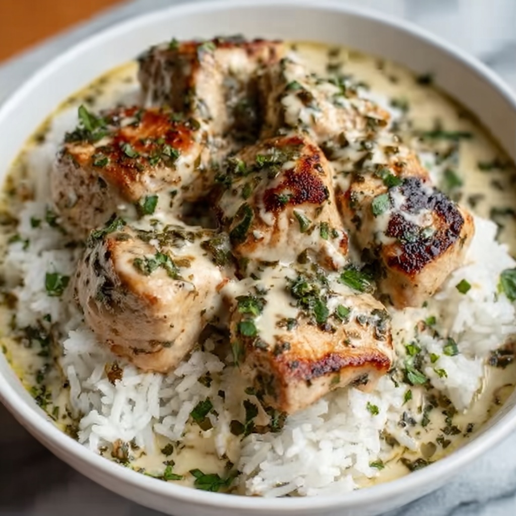 Creamy Herb Chicken & Basmati Rice Recipe - Recipe Image