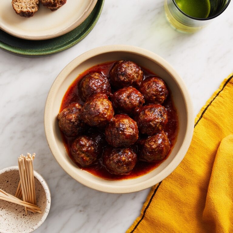 Slow Cooker Sweet & Savory Meatballs Recipe