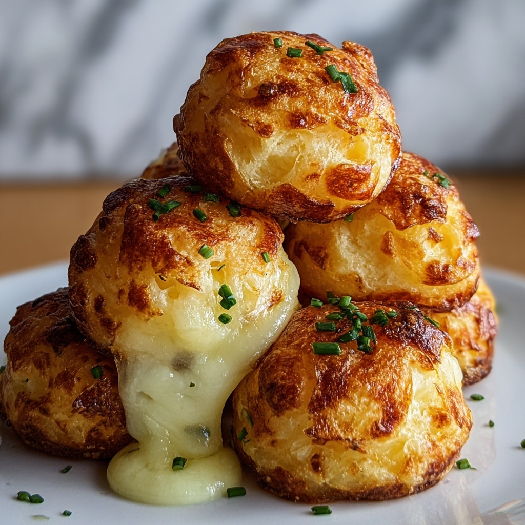 Crispy Mashed Potato Cheese Puffs Recipe - Recipe Image