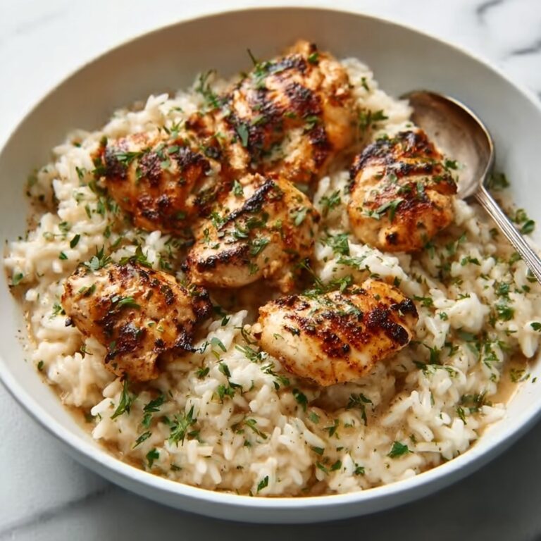 Creamy Herb Chicken Over Basmati Rice Recipe