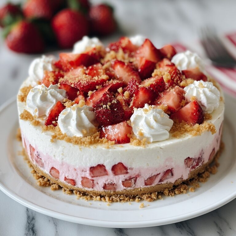Strawberry Crunch Cheesecake Recipe