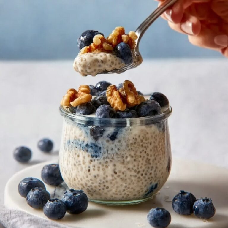 Blueberry Overnight Oats with Yogurt Recipe